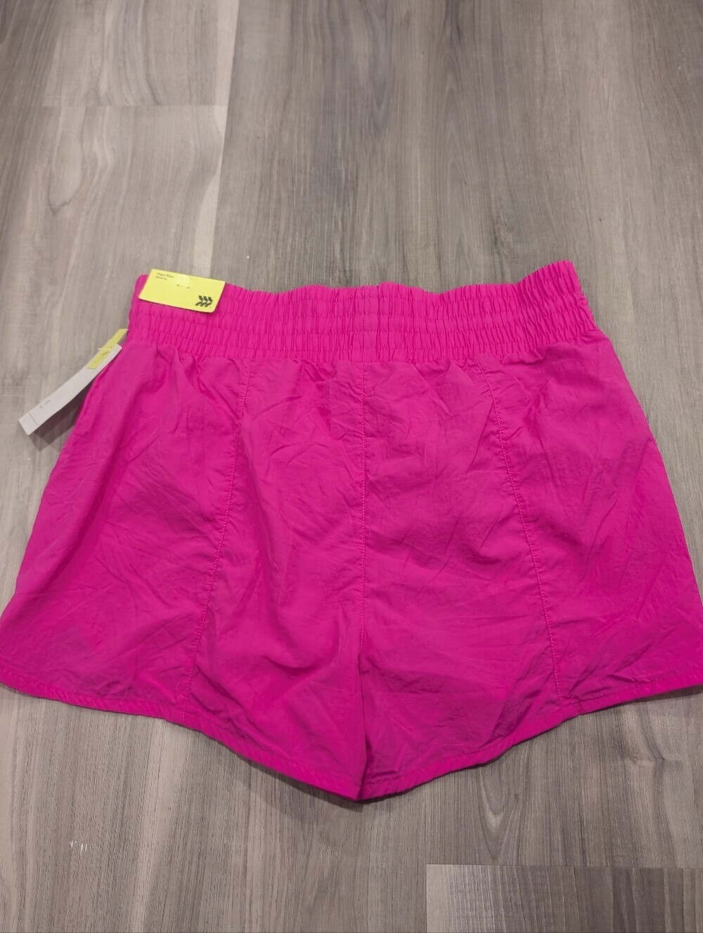 All in Motion | High Rise Crinkle Short In Pink - Picture 2 of 16